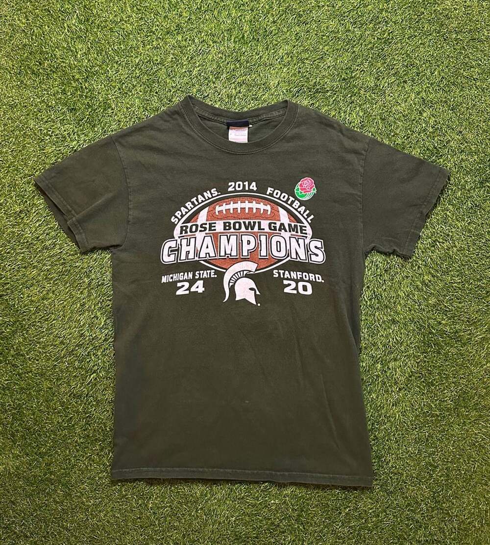 Blue 84 2014 Rose Bowl Game Champions Michigan State T-Shirt